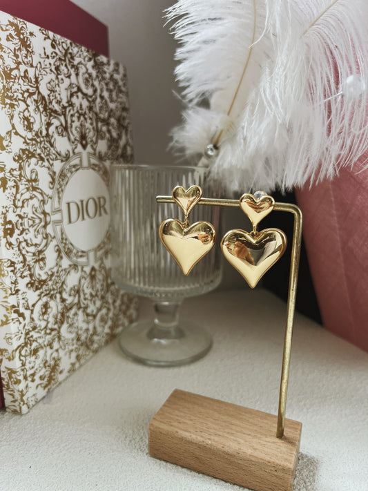 Amelia  Heart earrings