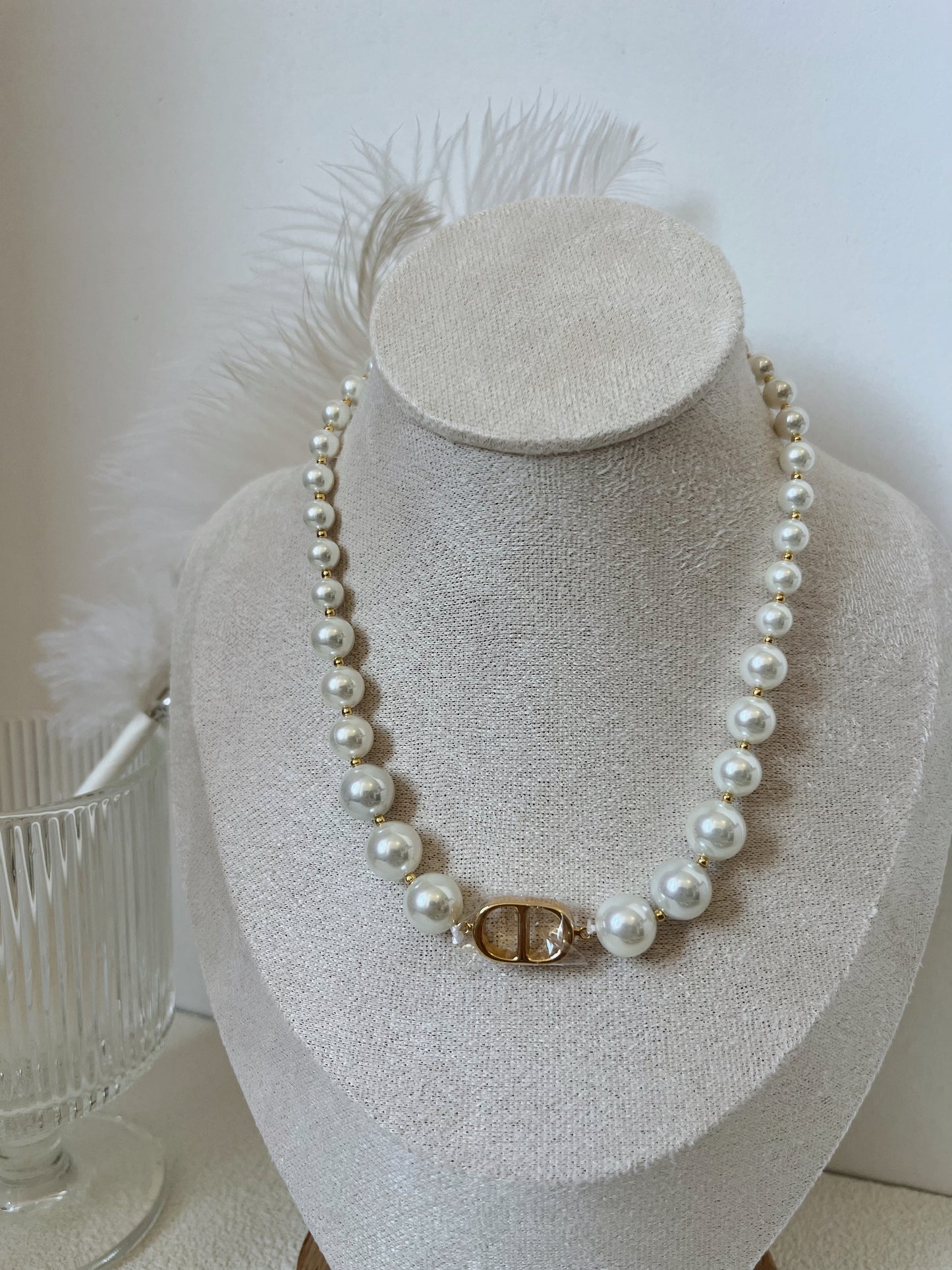 CD pearl necklace