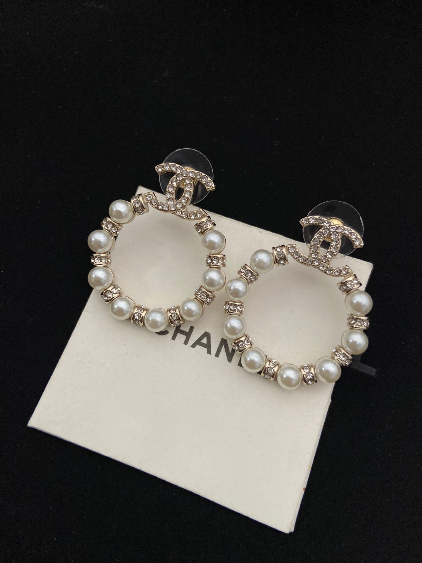 CC pearl hoops