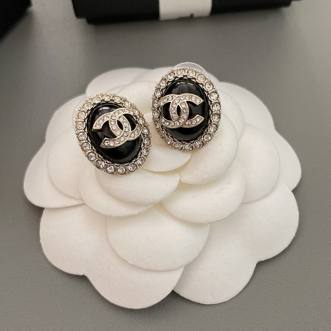 Cc egg earrings