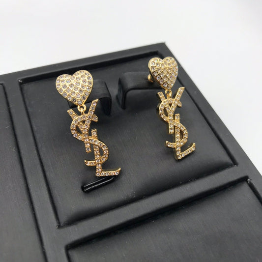 Ys Heart earrings