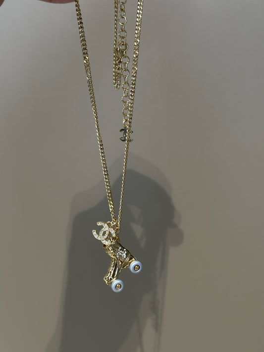 CC limited edition vintage skate necklace