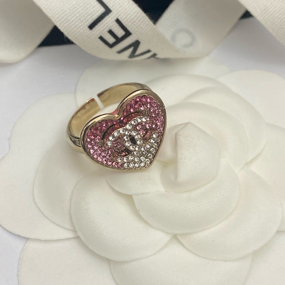 Cici crystal  heart ring