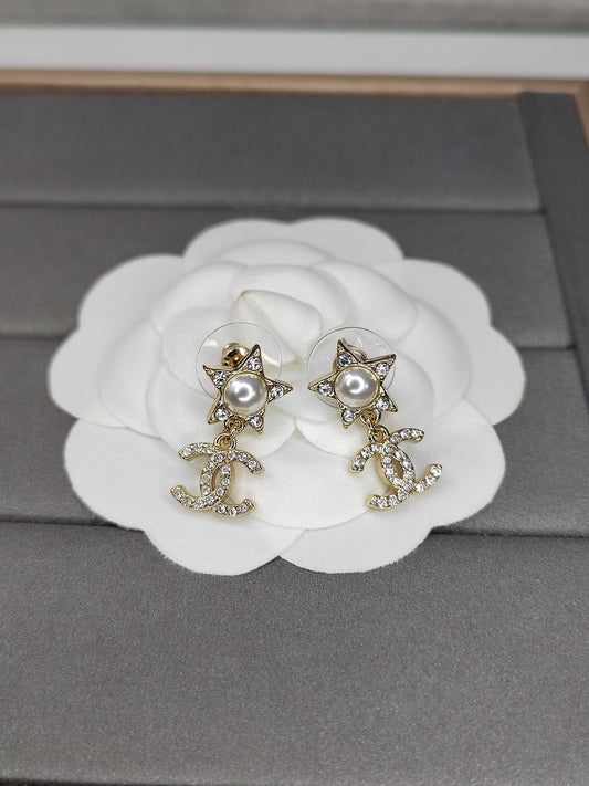 Coco crystal star earrings