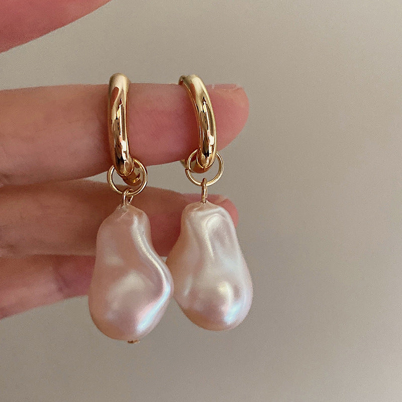 Pearl teardrop earrings