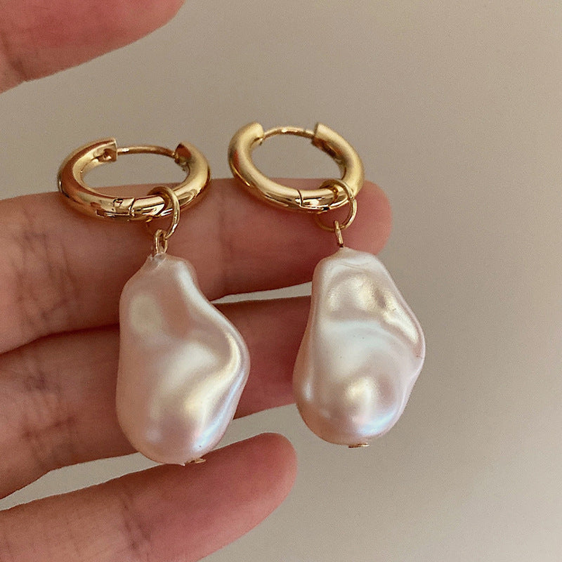 Pearl teardrop earrings