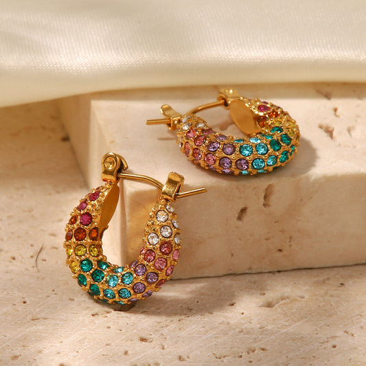 Pendientes Sofi mini cristales